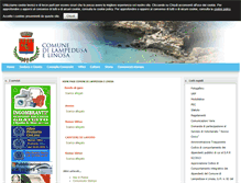 Tablet Screenshot of comune.lampedusaelinosa.ag.it